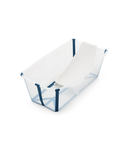 used Stokke Flexi Bath Bundle Pack, Transparent Blue, Regular