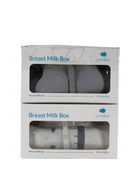 used Junobie Liquid Gold Breastmilk Boxes, White/Grey