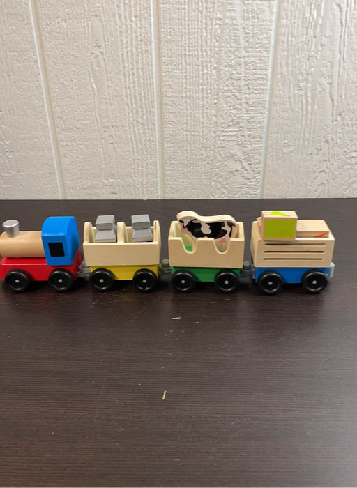 used Melissa & Doug Wooden Farm Train Set