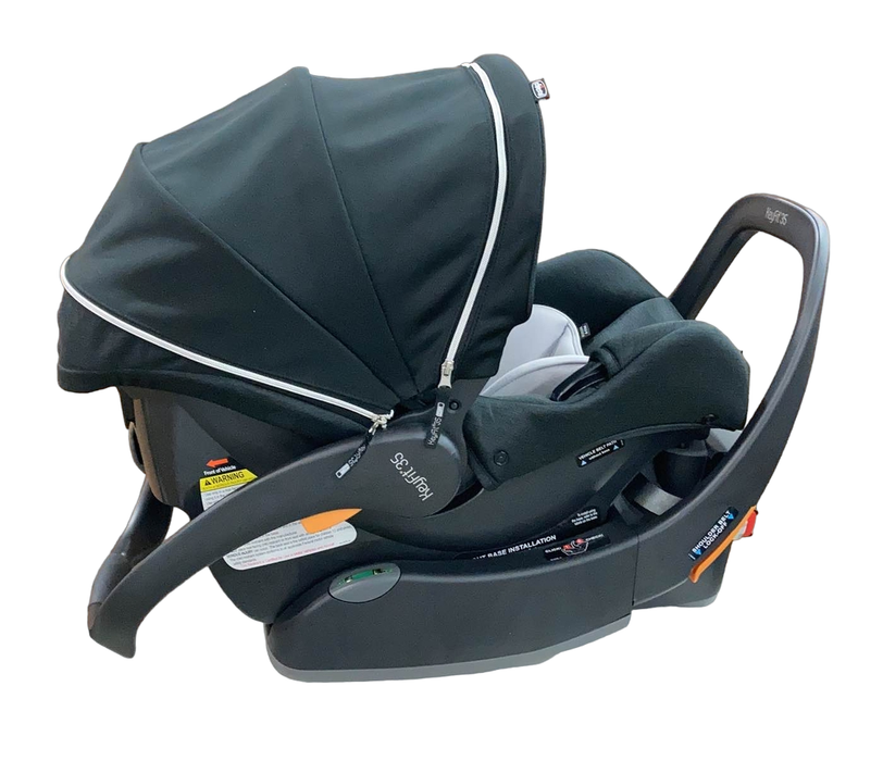 secondhand Chicco Keyfit 35 ClearTex Infant Car Seat, 2023, Obsidian