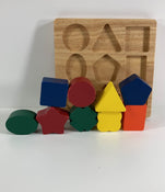 used Wooden Shape Sorter Activity Board