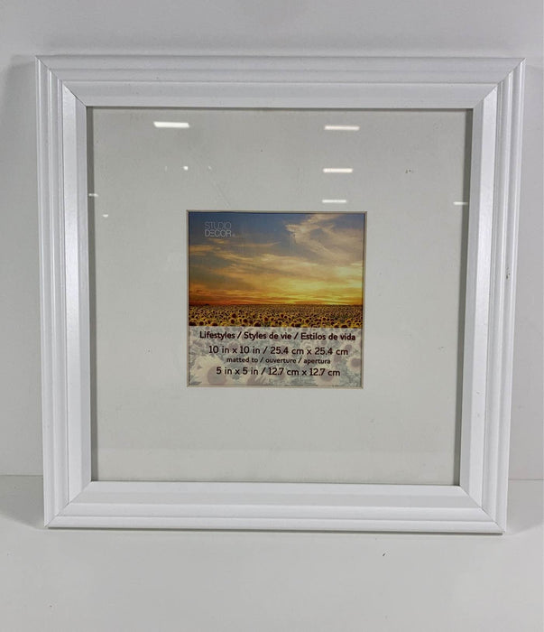 used Studio Decor Picture Frame, 10” x 10” (Matted to 5” x 5”)