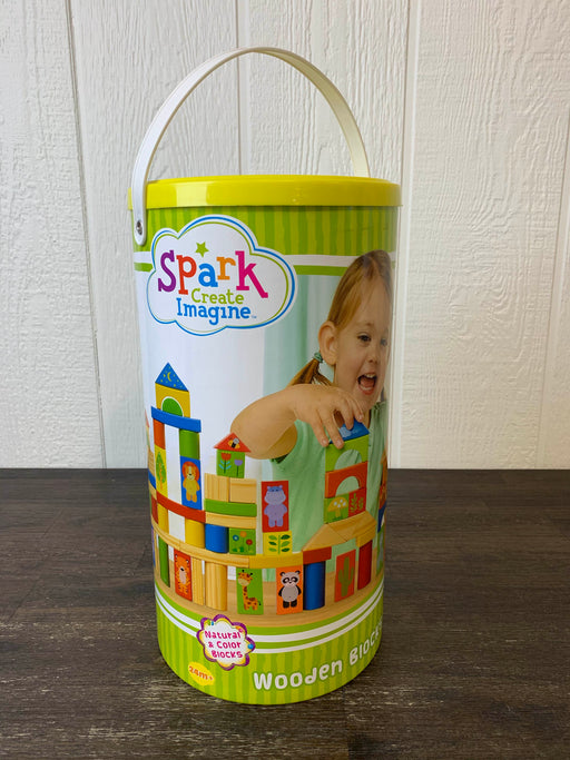 secondhand Spark. Create. Imagine Wooden Blocks