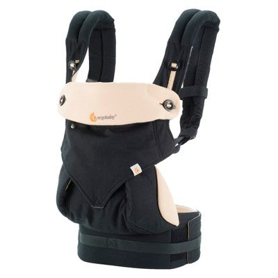 used Ergobaby Four Position 360 Baby Carrier, Black/Tan