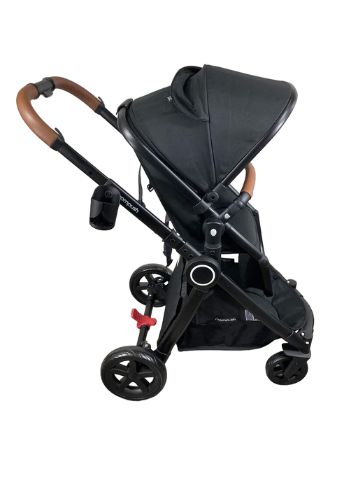 secondhand Mompush Ultimate 2 Baby Stroller, Black with Black Frame, 2022