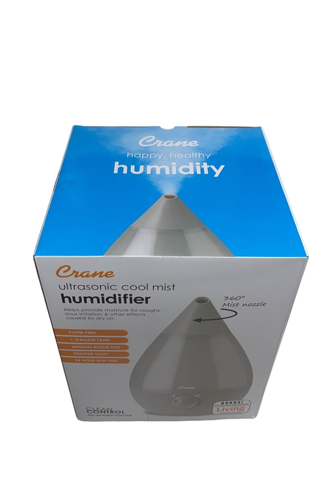 secondhand Crane Filter-Free Droplet Cool Must Humidifier, Clear & White