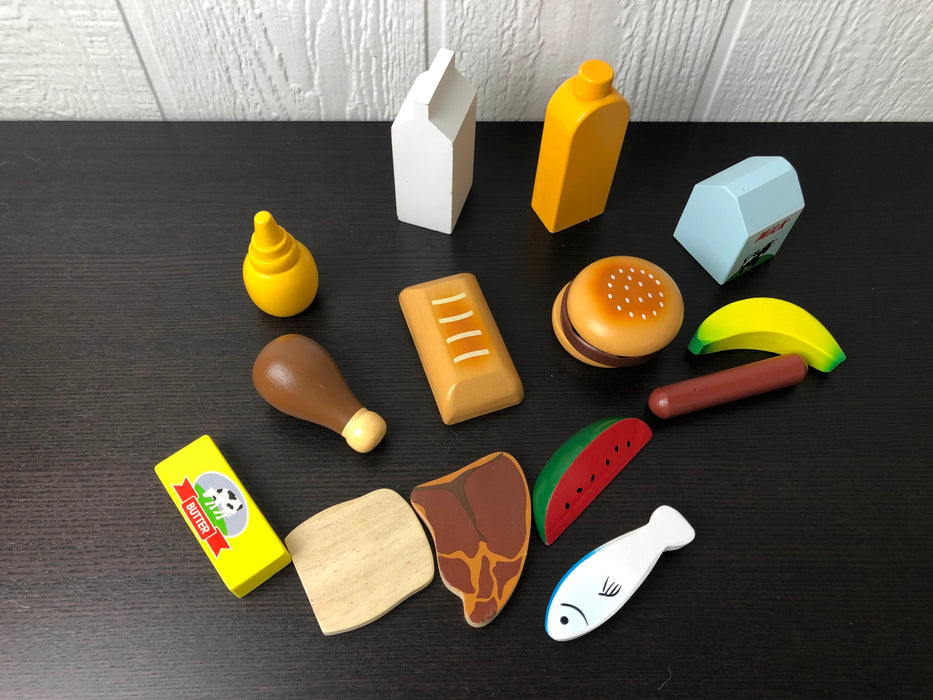 secondhand BUNDLE Wooden Play Food Sets