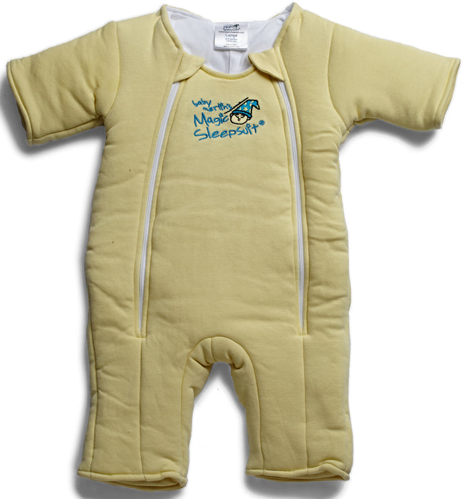 used Baby Merlin's Magic Sleepsuit, Small 3-6 Months, Fleece, Yellow