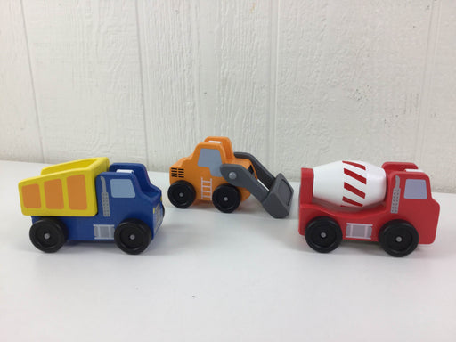 secondhand Melissa & Doug Construction Vehicle Wooden Playset