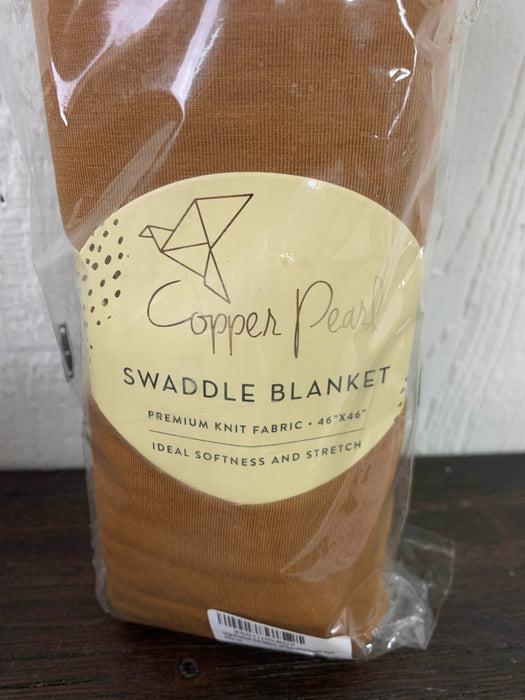 secondhand Copper Pearl Bamboo Knit Swaddle Blanket, Camel