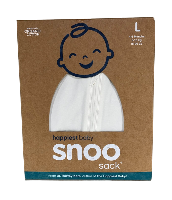 used Happiest Baby SNOO Sack, Large (18-25 lbs), Ivory