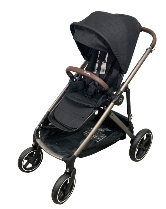 used Cybex Gazelle S Modular Stroller, Taupe Frame, Moon Black, 2022