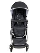 secondhand Mockingbird Single to Double Stroller, 2023, Silver with Black Leather, Windowpane, Black