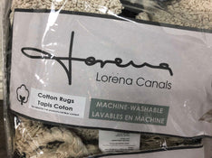 secondhand Lorena Canals Washable Rug, 4x6 Bereber Beige