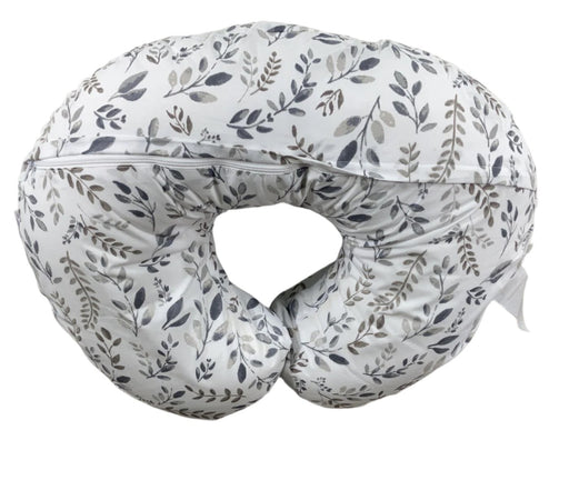 secondhand Boppy Nursing Pillow, Grey Taupe Leaves