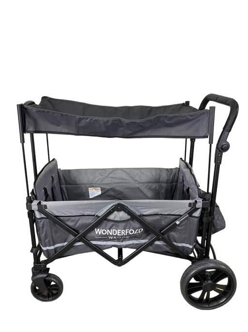 used Wonderfold X2 Push + Pull Double Stroller Wagon, Stone Gray, 2022