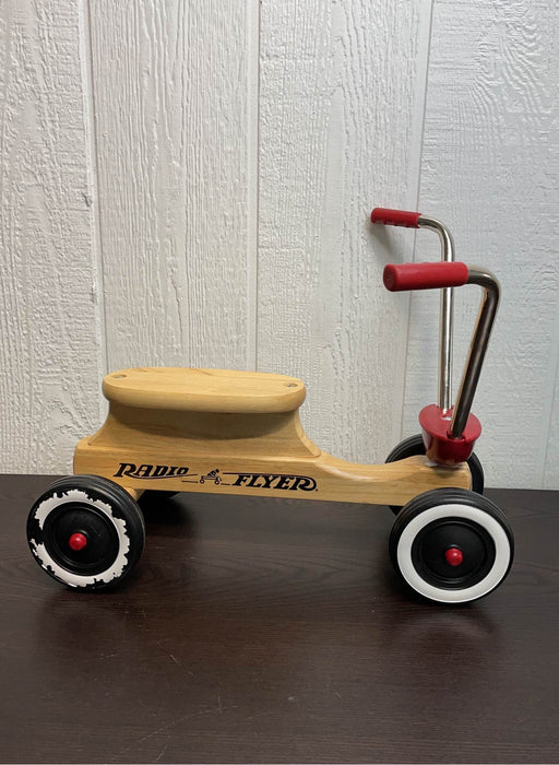 secondhand Radio Flyer Vintage Wooden Ride On Scooter