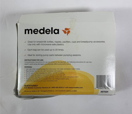 secondhand Medela Quick Clean Micro Steam Bags, Box of 5