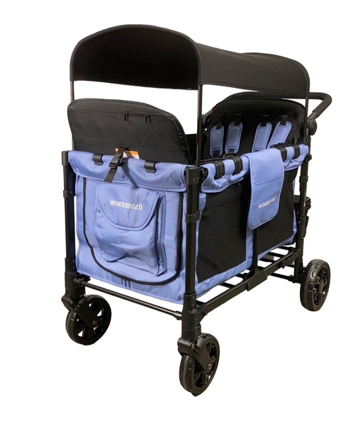 used Wonderfold W4 Elite Stroller Wagon, Storm Blue, 2022