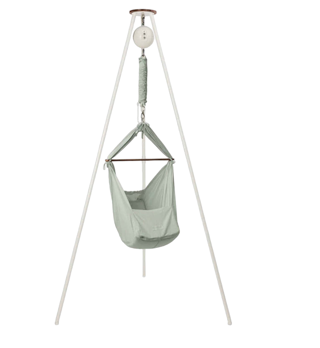 secondhand Moonboon Classic Bundle Baby Hammock, Seagrass/White