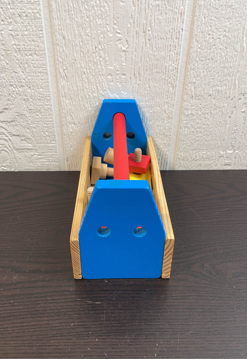 secondhand Melissa & Doug Take-Along Tool Kit Wooden Toy