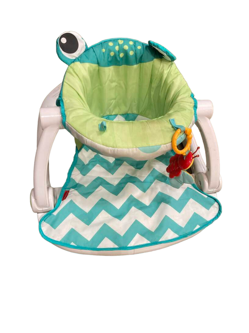 used Fisher Price Sit-Me-Up Floor Seat, citrus frog