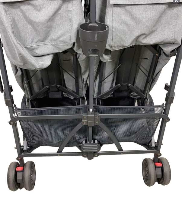 used UPPAbaby G-Link V2 Double Stroller, 2022, Greyson (Charcoal Melange)