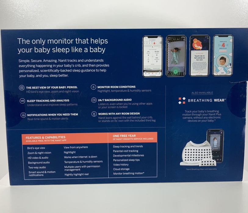 secondhand Nanit Plus Smart Baby Monitor