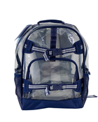 used Pottery Barn Kids Mackenzie Clear Backpack, Clear With Navy Trim