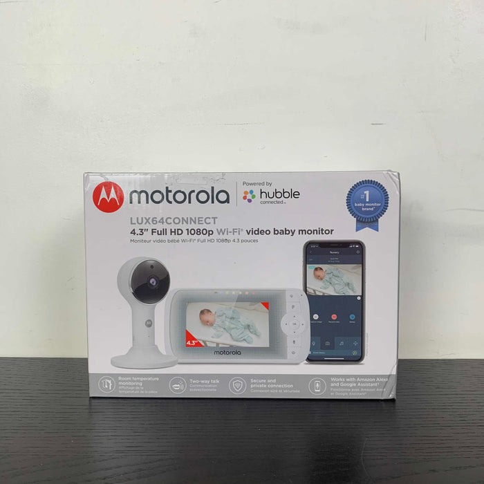 used Motorola LUX64CONNECT 4.3" WiFi Baby Monitor