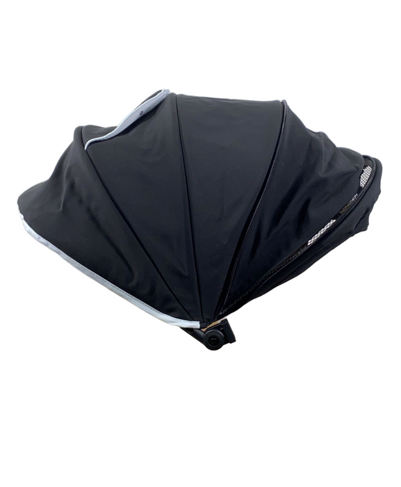 Mockingbird Extendable Canopy with Sunshade, Black, Watercolor Drops