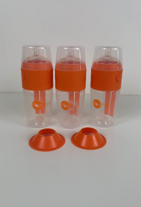 used Popyum 5 Oz Anti-colic Slow Flow Formula Making Bottles, 3 Pack