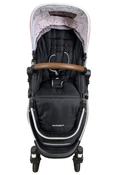 secondhand Mockingbird Single Stroller, 2023, Bloom, Watercolor Drops, Silver With Penny Leather