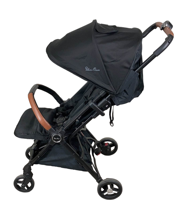 secondhand Silver Cross Jet Compact Stroller, 2022, Black