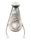 used Fisher Price Cradle 'n Swing, Pink Baby Racoon