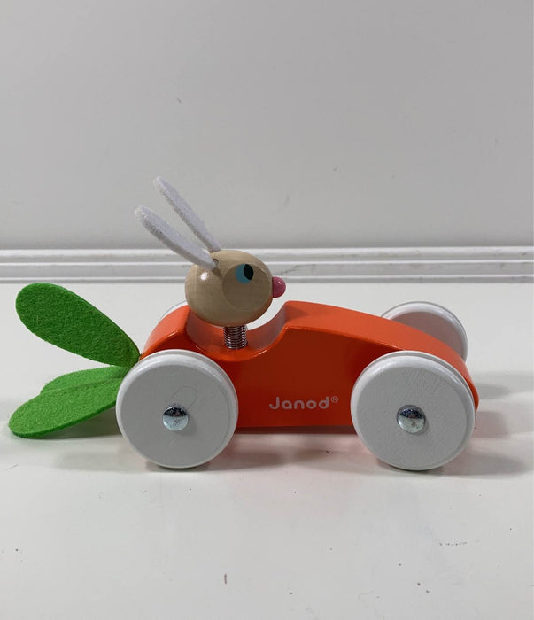 used Janod Wooden Rabbit Lapin Carrot Car