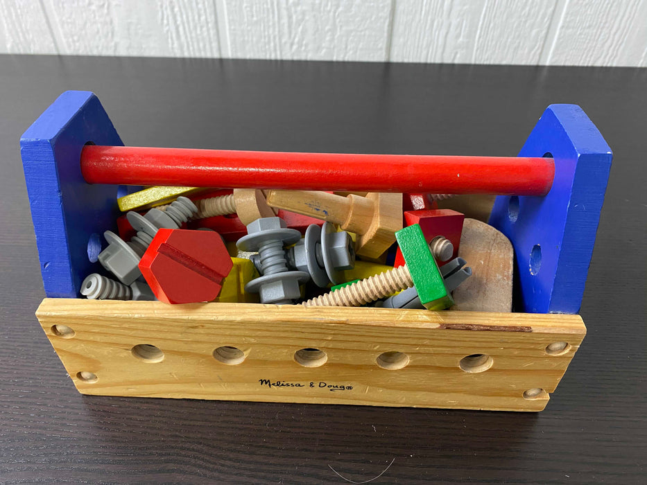 used Melissa & Doug Take-Along Tool Kit Wooden Toy