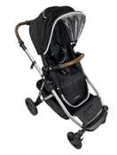 used Mockingbird Single to Double Stroller, 2022, Silver with Penny Leather, Watercolor Drops, Black