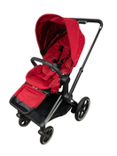 secondhand Cybex E-PRIAM Electric Stroller, 2019, Chrome With Black Details, True Red