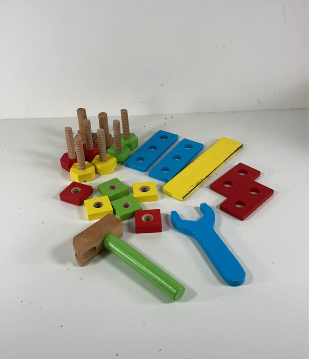 secondhand Melissa & Doug Take-Along Tool Kit Wooden Toy