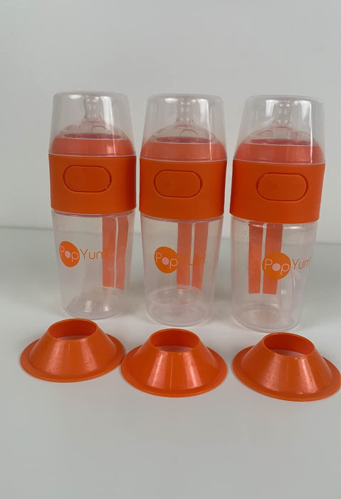 used Popyum 5 Oz Anti-colic Slow Flow Formula Making Bottles, 3 Pack