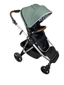 used Mockingbird Single to Double Stroller, 2022, Silver with Penny Leather, Windowpane, Sage