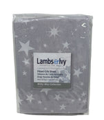 secondhand Lambs & Ivy Fitted Crib Sheet, Star