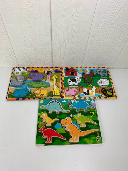 used BUNDLE Wooden Puzzles