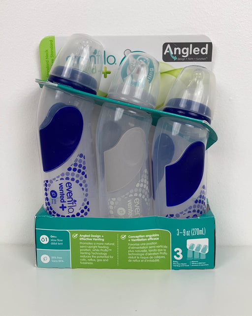 secondhand Evenflo Vented Angled Bottles, 9 Oz