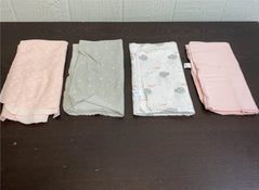 used BUNDLE Baby Blankets, -Modern Baby 24” x 24”