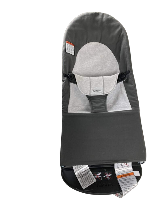 secondhand BabyBjorn Bouncer Balance, Dark Grey/Grey, Black Frame