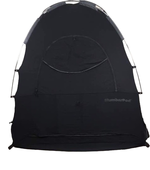 used SlumberPod 3.0 Sleep Canopy, Black with Grey Accents