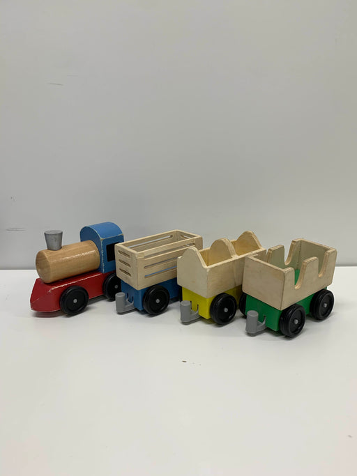 used Melissa & Doug Wooden Farm Train Set