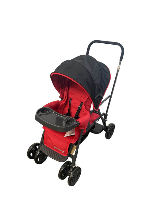 used Joovy Caboose Sit And Stand Tandem Double Stroller, 2021, Red